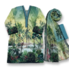 Image 1 Unstitched 3-Piece Luxury Printed Lawn Suit | Premium Cotton Trousers & Chiffon Dupatta (Green)