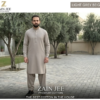 LIght Grey Beige 1 Zain Jee Sumatra Premium Unstitched Cotton Fabric Men’s Suit