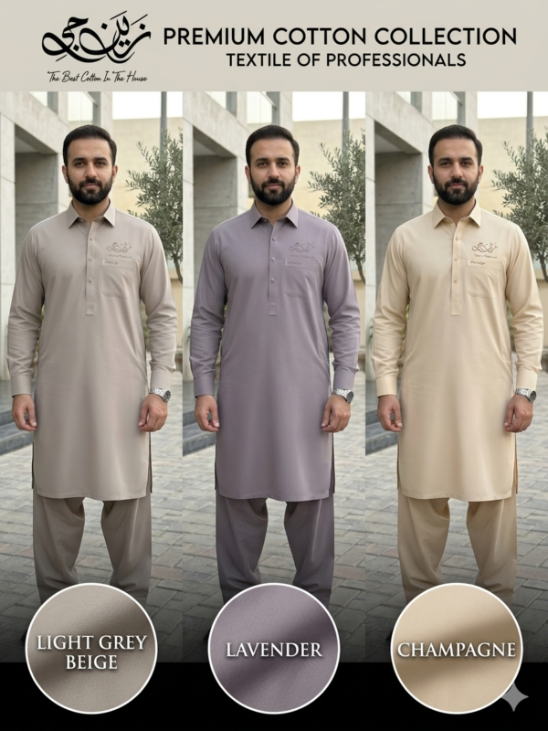 Zain G 4350 1 Zain Jee Sumatra Premium Unstitched Cotton Fabric Men’s Suit